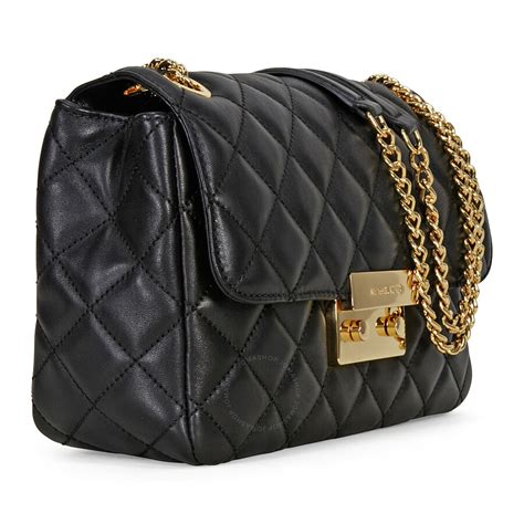 images of michael kors black bags|Michael Kors quilted black bag.